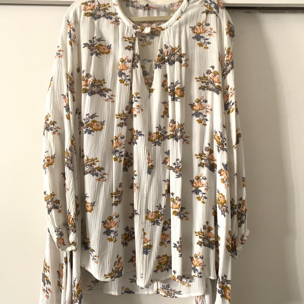 Floral tunic blouse